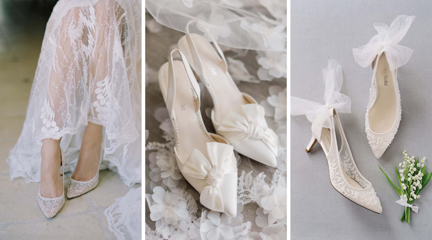 Short Heels/tulle/lace Embroidery/thick Heels/comfortable Bridal