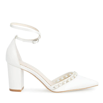 bella belle shoes emery pearl block heels