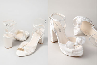 Block Heel Wedding Shoes Made for Outdoor “I Dos”