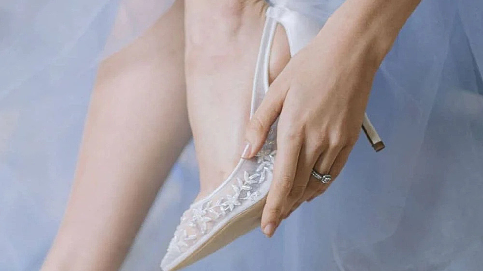 How To Show Off Your Bridal Shoes By Dress Length