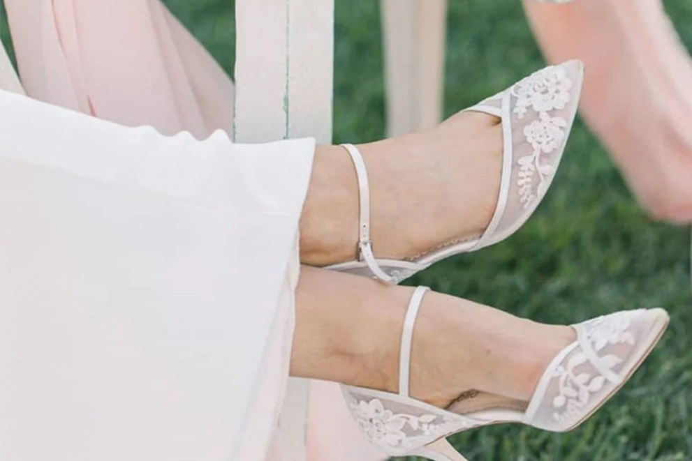 Ivory D_orsay Lace Wedding Shoes