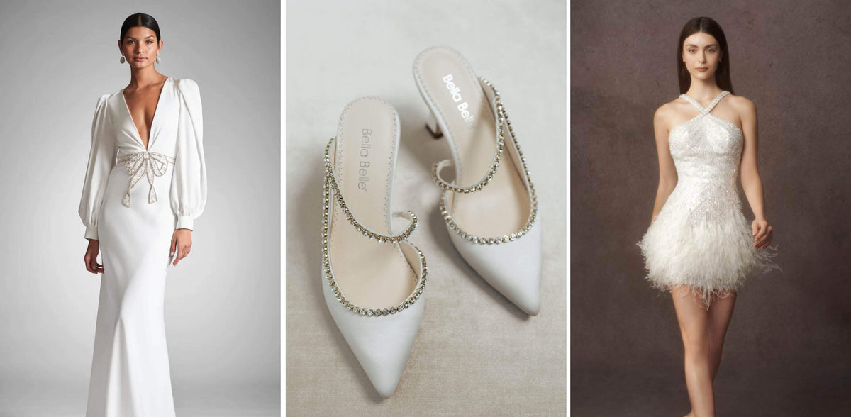 The best elopement dresses paired with bella belle shoes