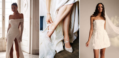 Strapless Chic: Strapless Wedding Dresses and Shoe Pairings