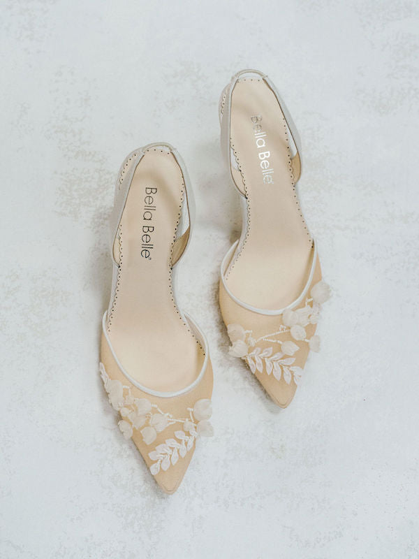 Flower wedding shoes