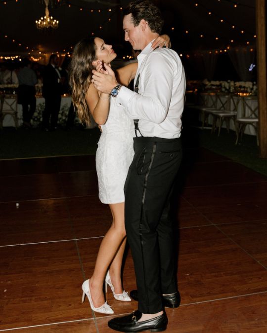 Bella Belle bride Haley danced the night away in Sophia lace heels
