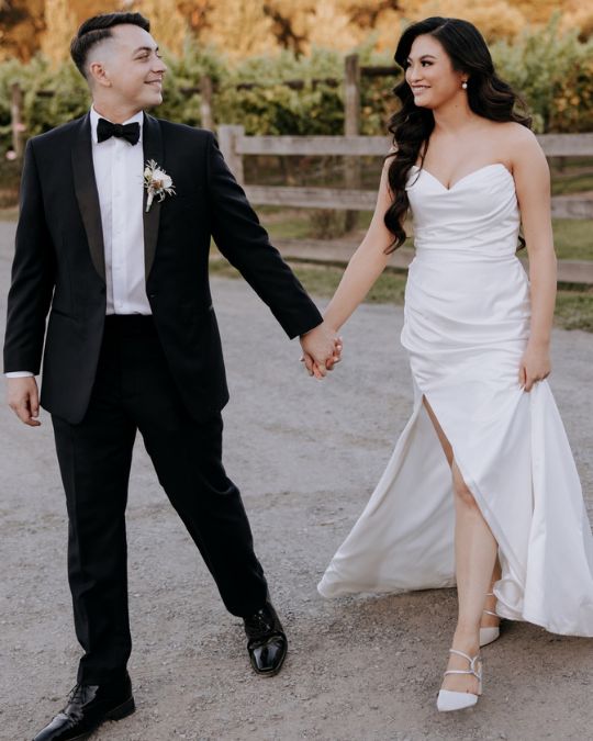 Bella Belle bride Tammy in Skylar crystal block heels
