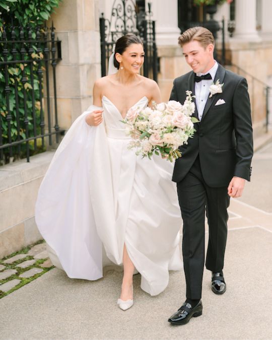 Bella Belle real bride Victoria looked stunning in her Dorothy bow bridal shoes