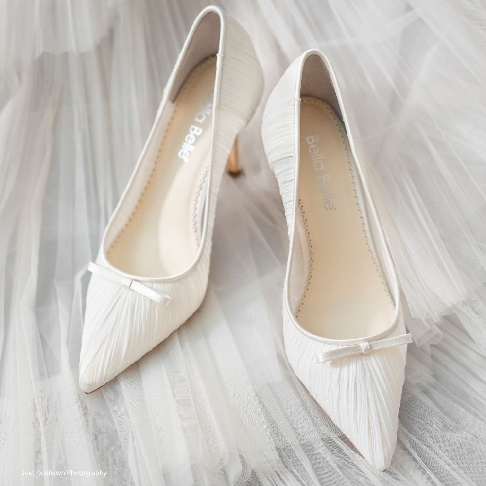 Amelie Ivory | Ivory Wedding Heels | Bella Belle