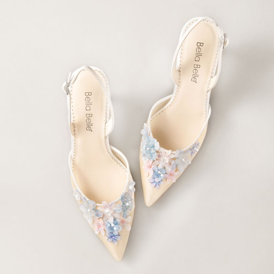 Becca Floral Slingback Heels