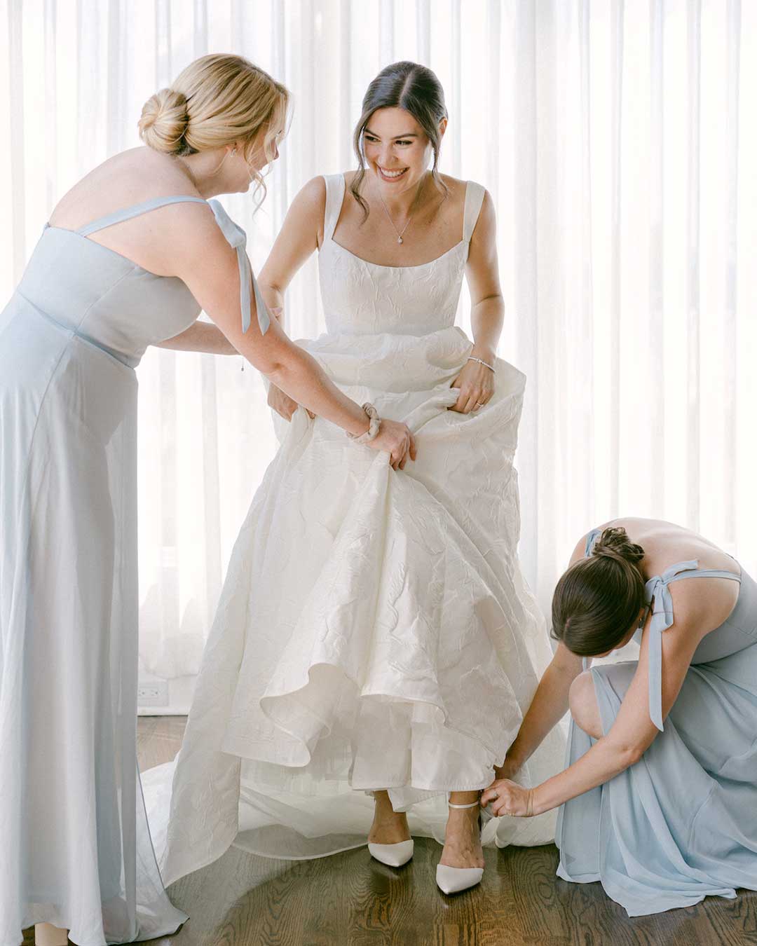 Bella belle brides laura wearing molly bow block heels 