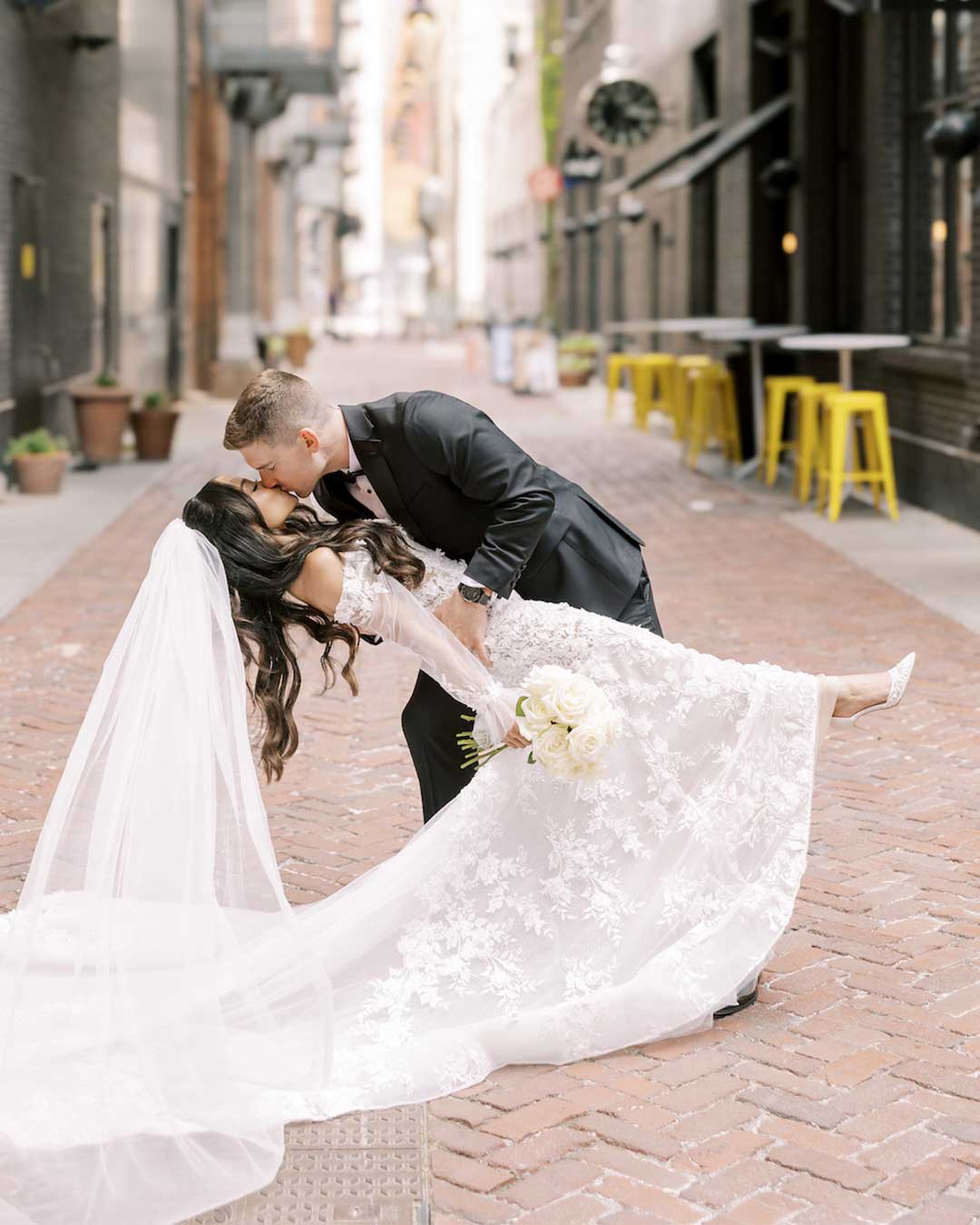 Bella belle brides morgan wearing penelope lace wedding heels