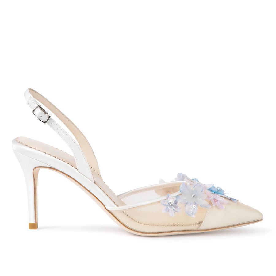 Bella Belle Becca Floral Slingback Heels