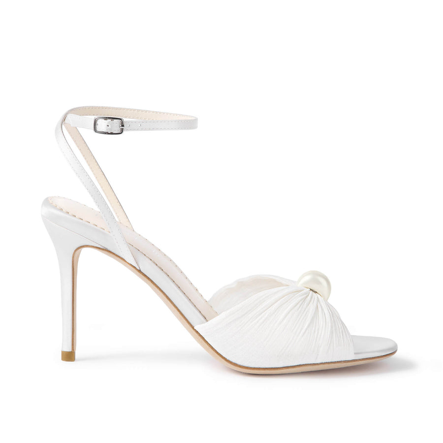 Bella Belle Demi Pearl Tulle Stiletto Bridal Sandals