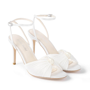 Bella Belle Demi Pearl Tulle Stiletto Bridal Sandals