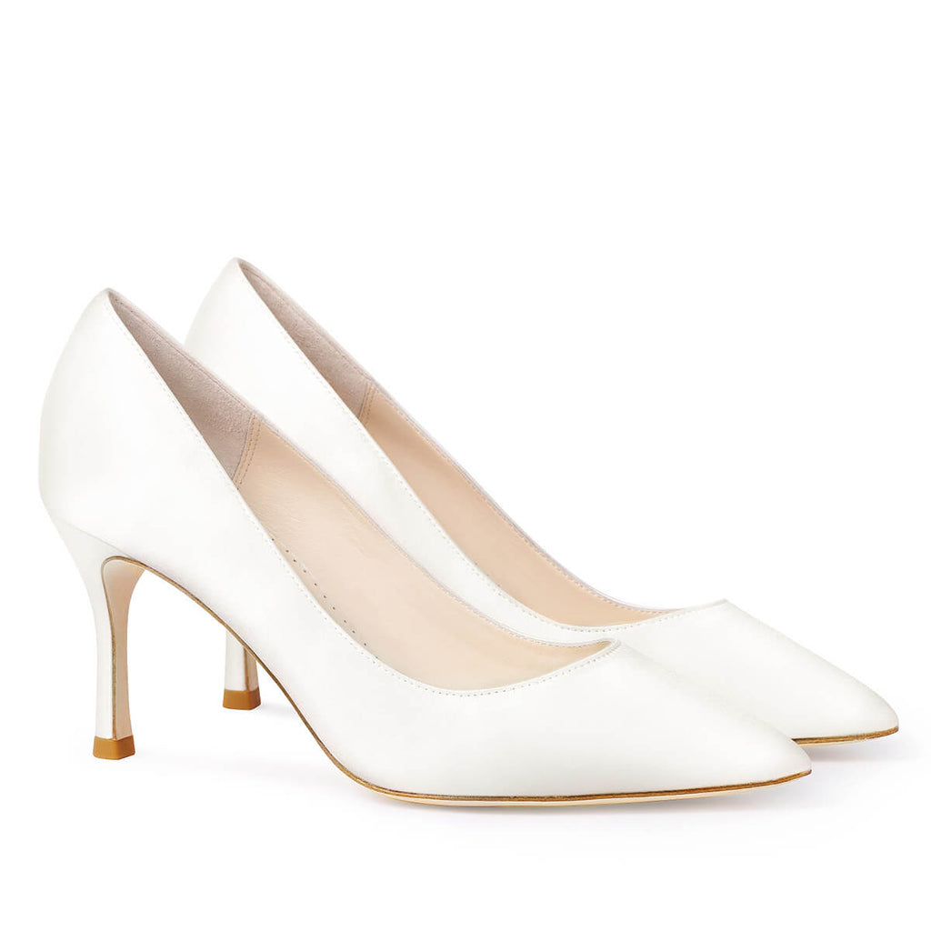 Diana Wedding 3 Inch Silk Bridal Pumps
