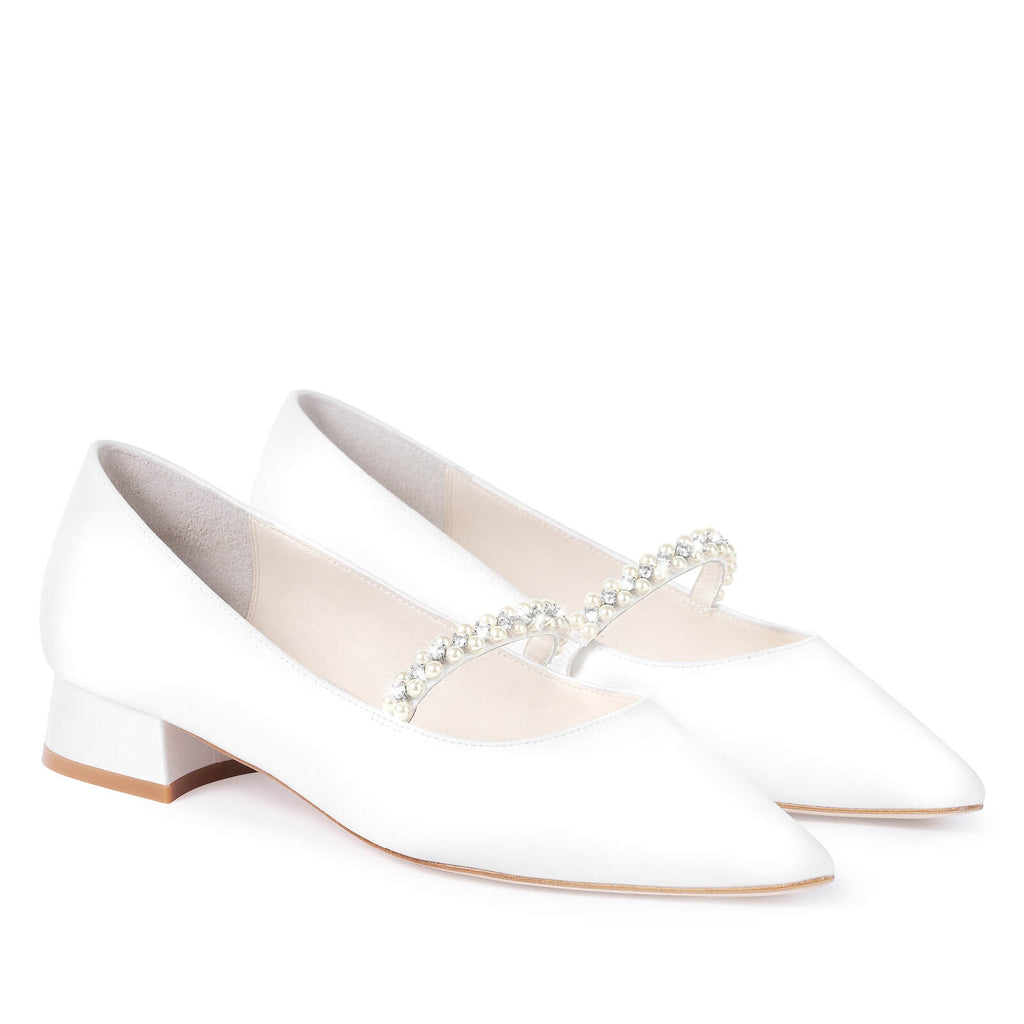 Lucy Wedding Lucy Pearl & Crystal Bridal Flats