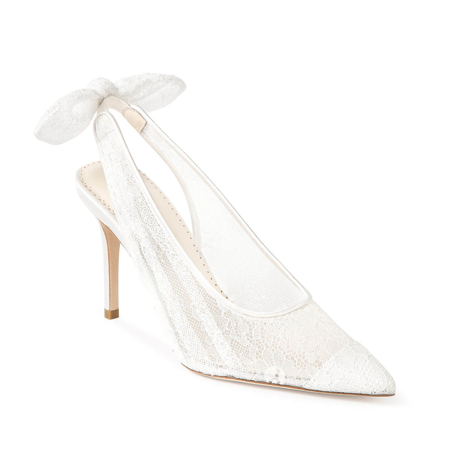 Bella Belle Monroe Lace Slingback Bridal Stilettos