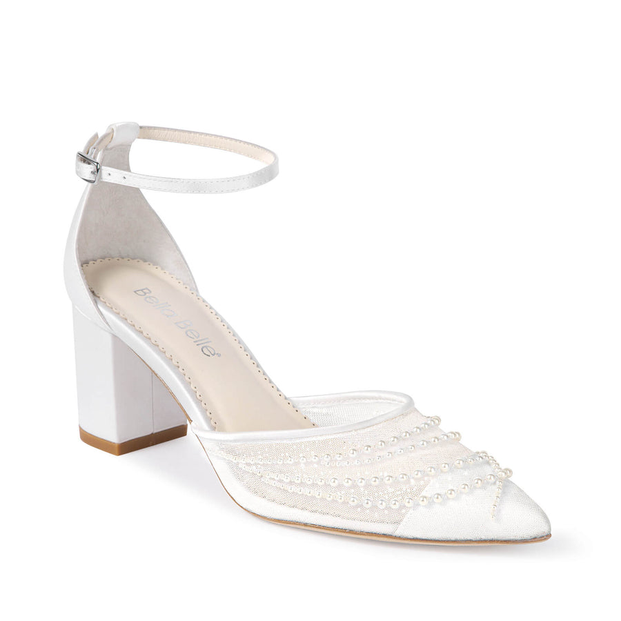 Bella Belle Perla Pearl Block Heels