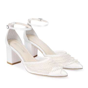 Bella Belle Perla Pearl Block Heels