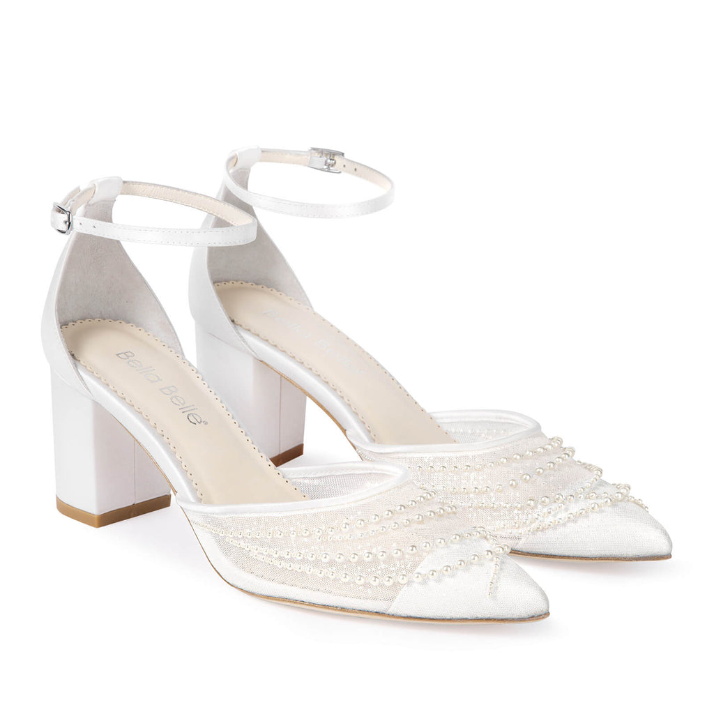 Perla Wedding Perla Pearl Block Heels