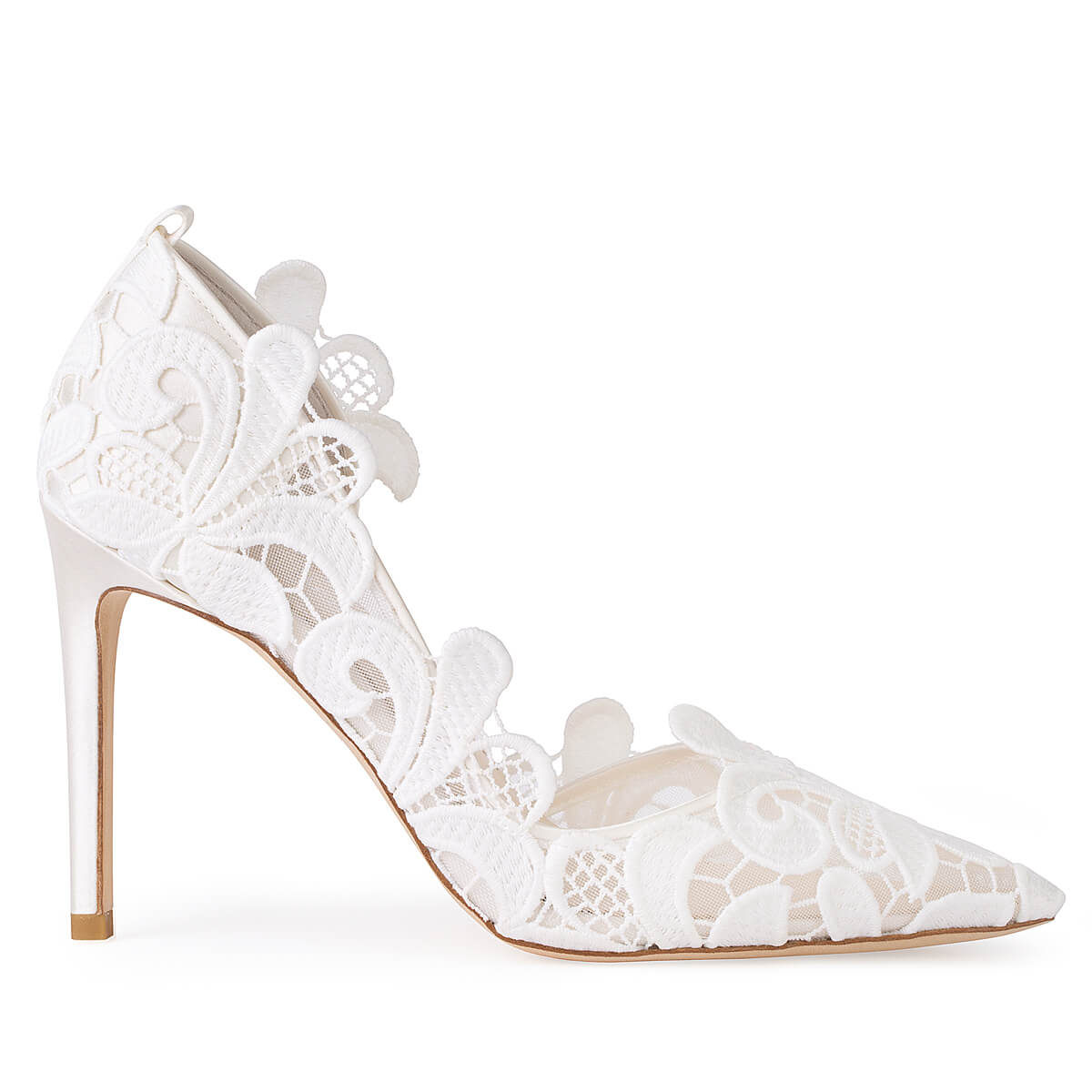 Swan Lake Inspired Ivory Lace Wedding Heels | Bella Belle
