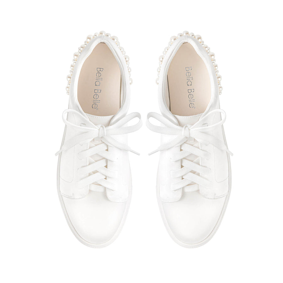 Bella Belle Tessa Pearl Wedding Sneakers