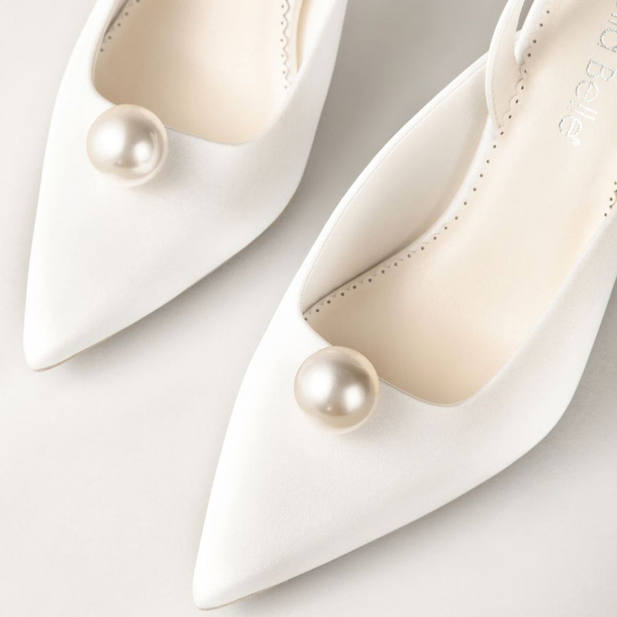 Bella Belle Misha Pearl Slingback Bridal Heels