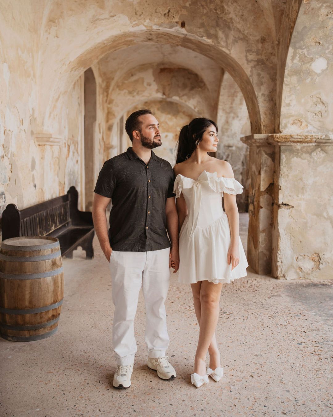 Bella belle brides marimar wearing francesca for her engagement shoot
