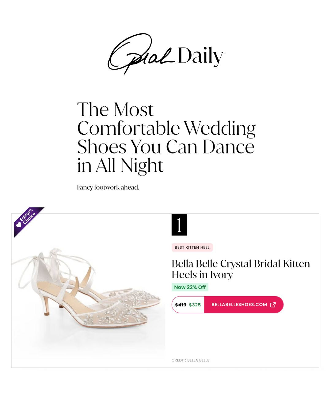bella belle shoes oprah daily press