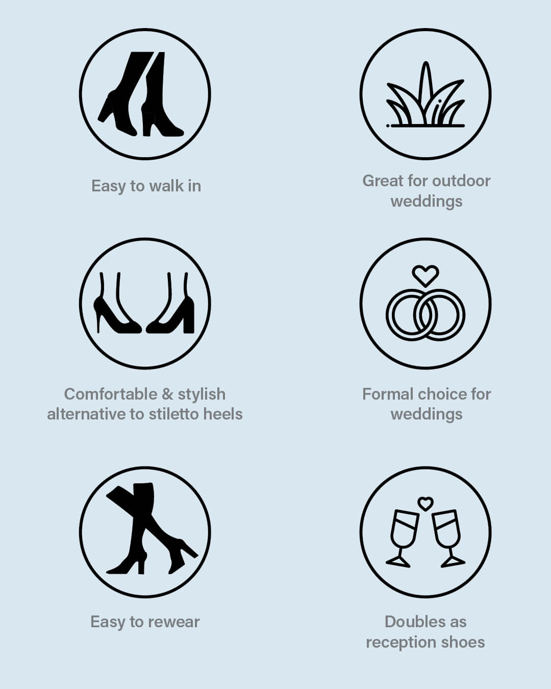 Why block heels for your wedding