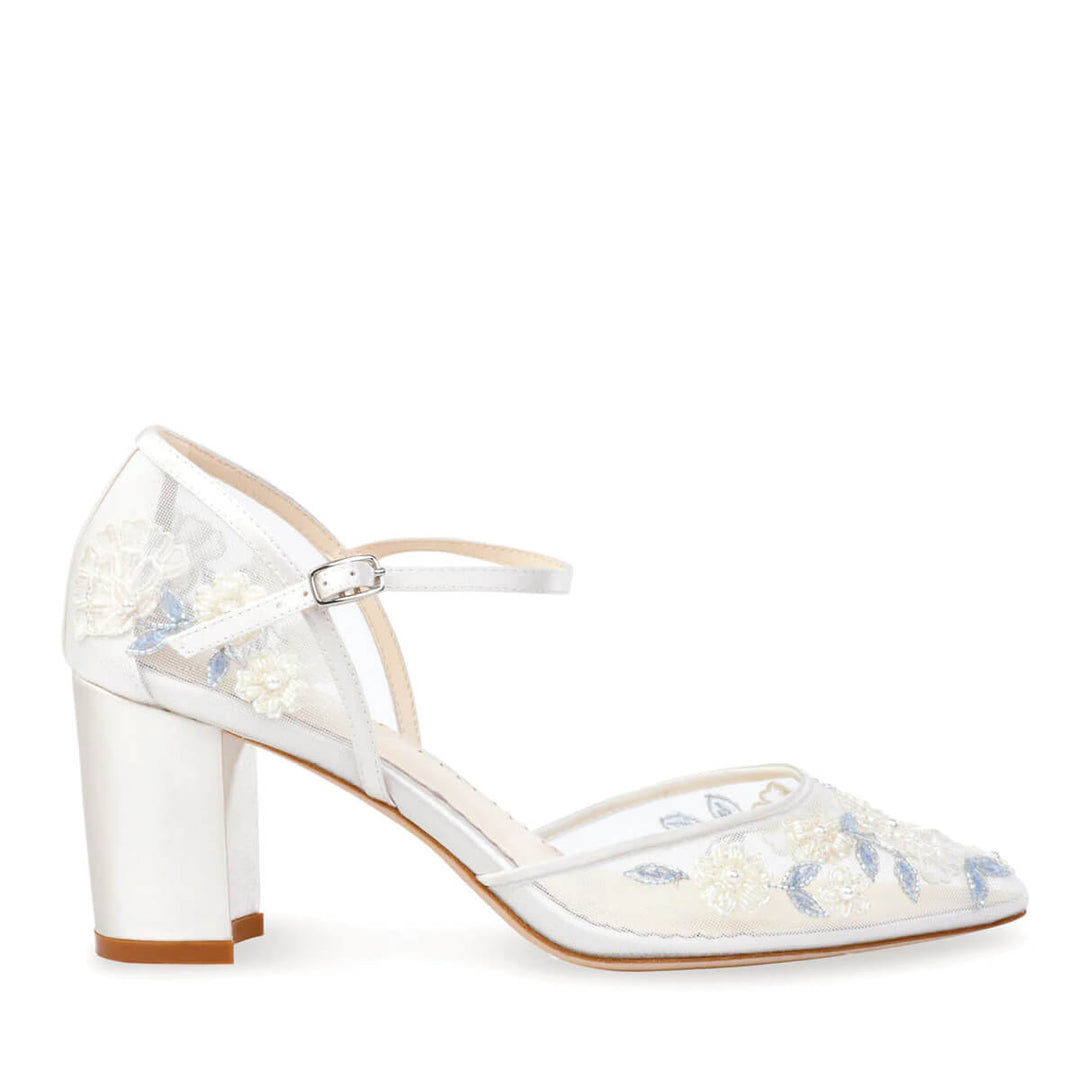 bella belle shoes vivian blue block heels