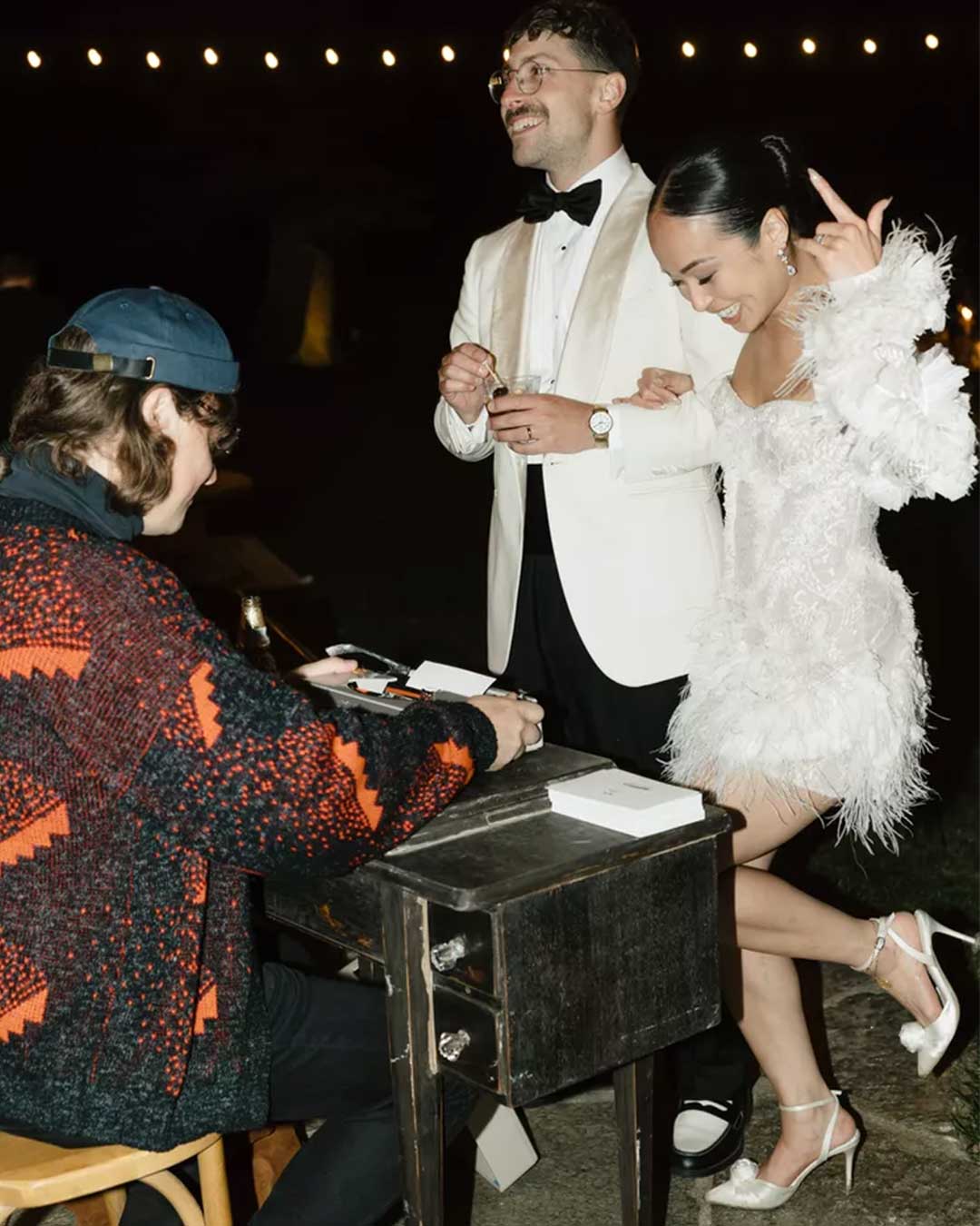 Dancing With the Stars Pro Koko Iwasaki wears Noelle for her wedding reception