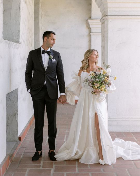 Bella Belle Real Bride Erika in Reese Ivory Heels