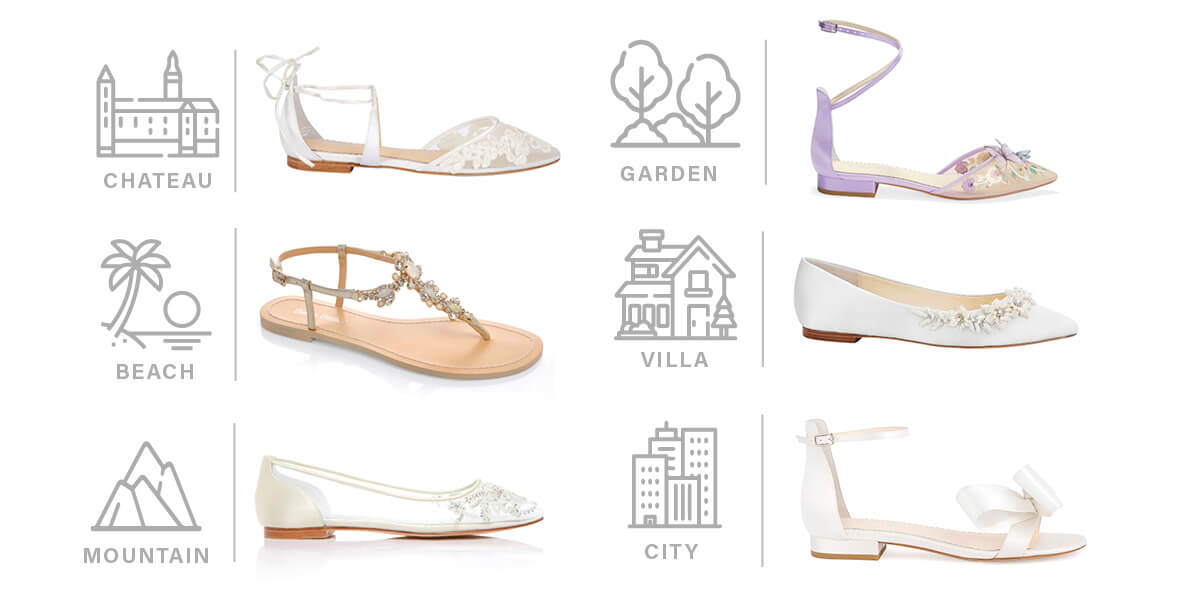 best bridal flats for every wedding venue
