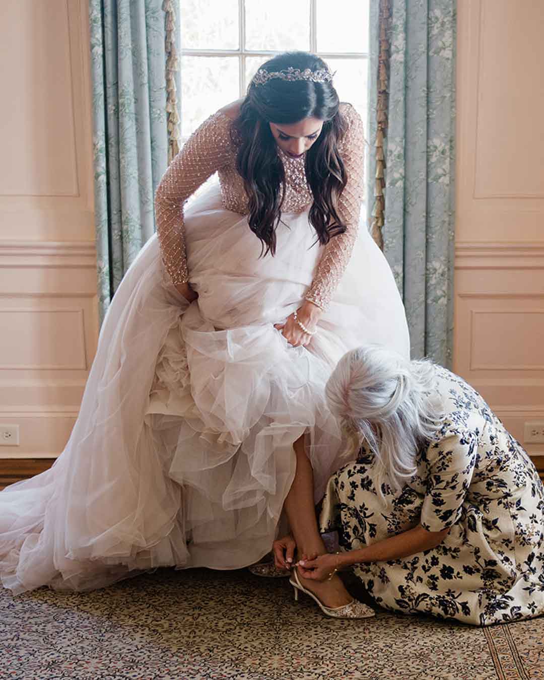 Hilary in Bella Belle Rosa ivory flower wedding shoes