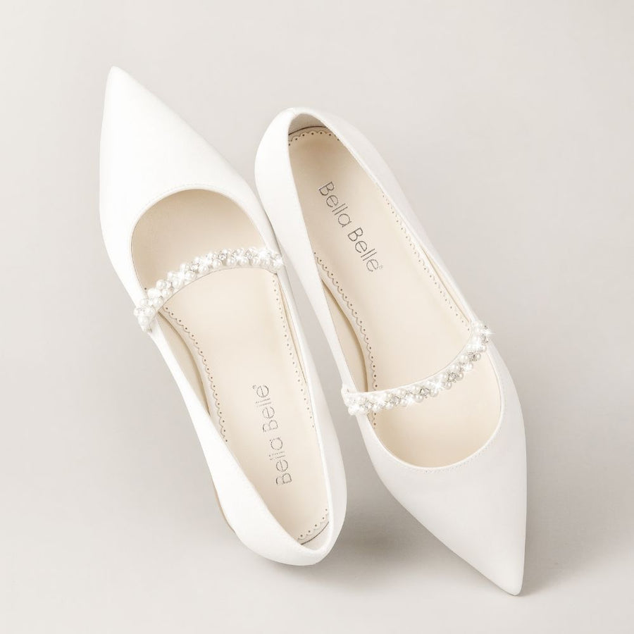 Lucy Pearl & Crystal Low Block Heels