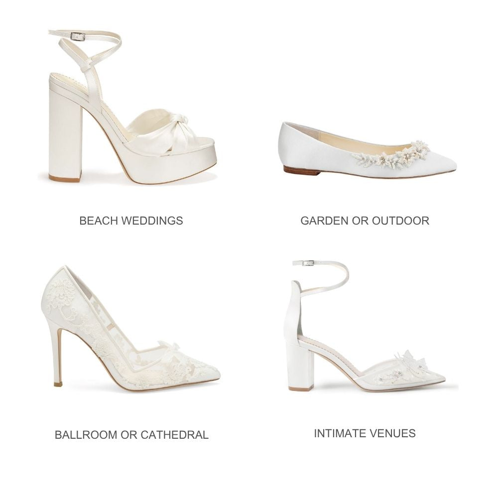 Matching Shoes to Wedding Venues & Dresses