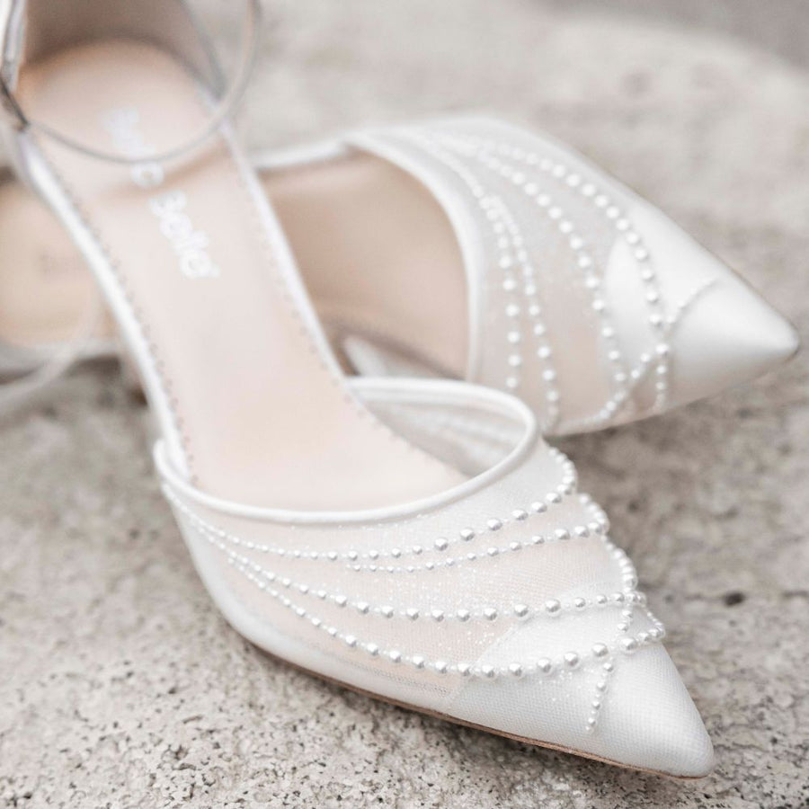 Perla Pearl Block Heels