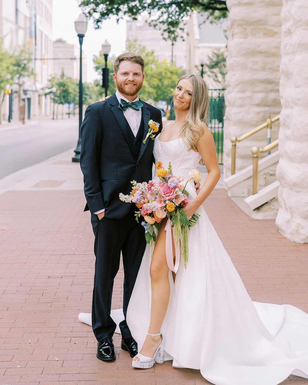 bella belle brides wearing catarina