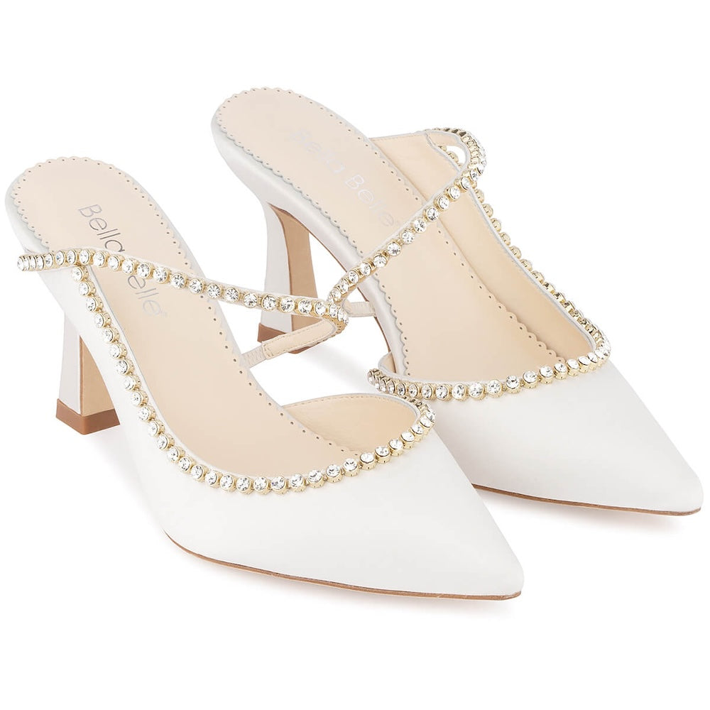 Hadley Wedding Cone Heels Crystal Embellishments Brides