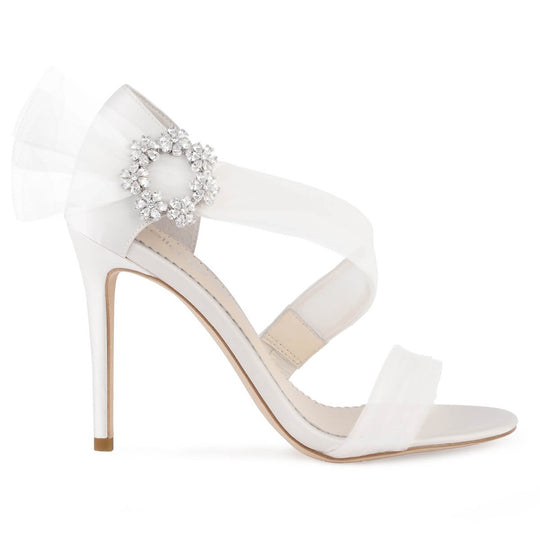 bella belle presley ankle wrap tulle wedding shoes with crystal buckle