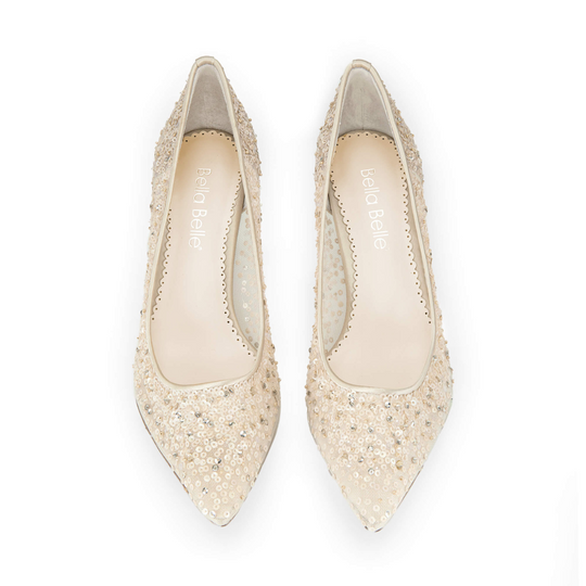 Nude evening shoes deals