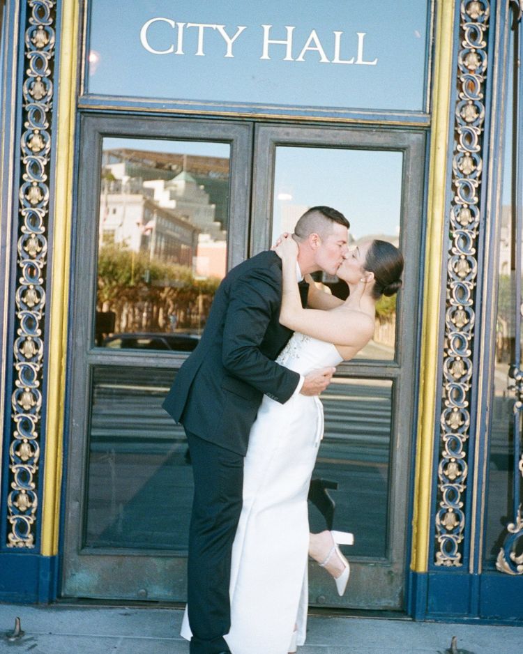 bella belle brides ariana wears weslyn for her city hall wedding elopement