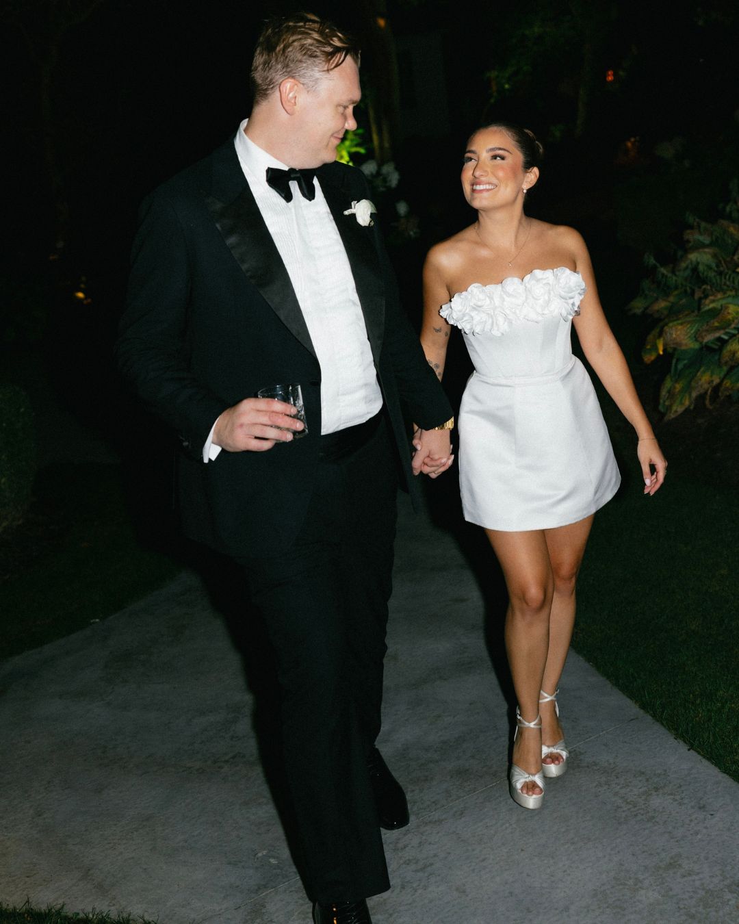 bella belle brides sindi wearing serafina platform heels for her reception 