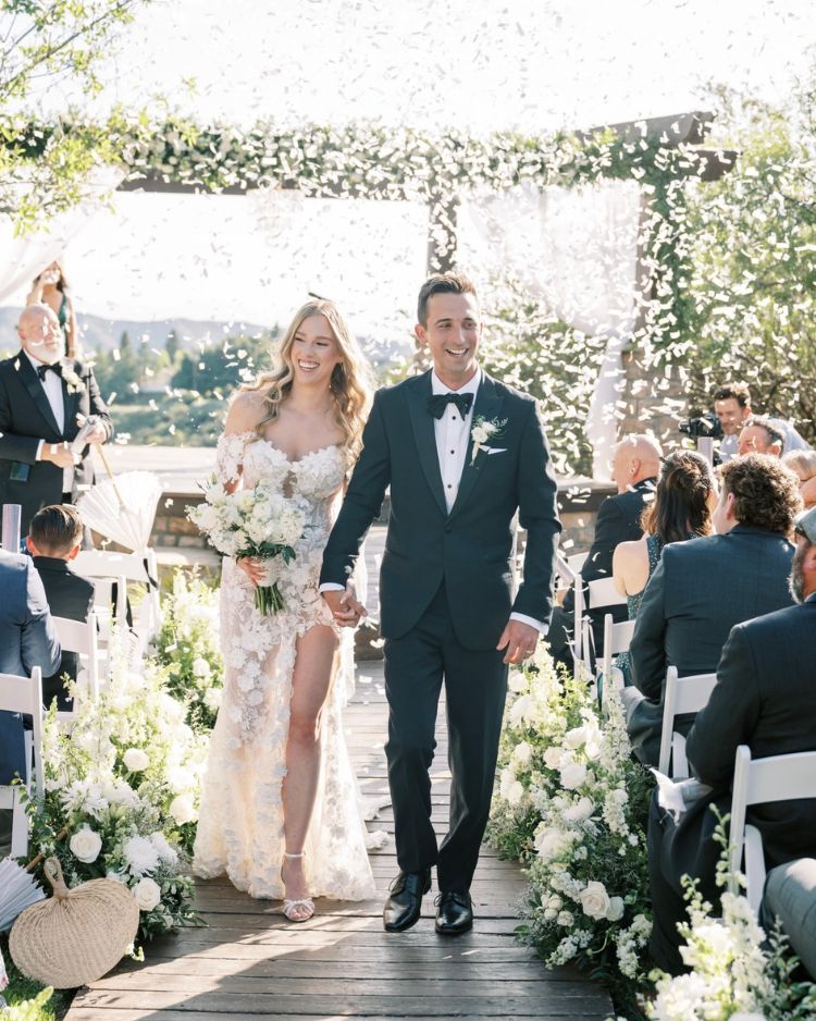 bella belle real brides melani wearing luciana pearl wedding heel