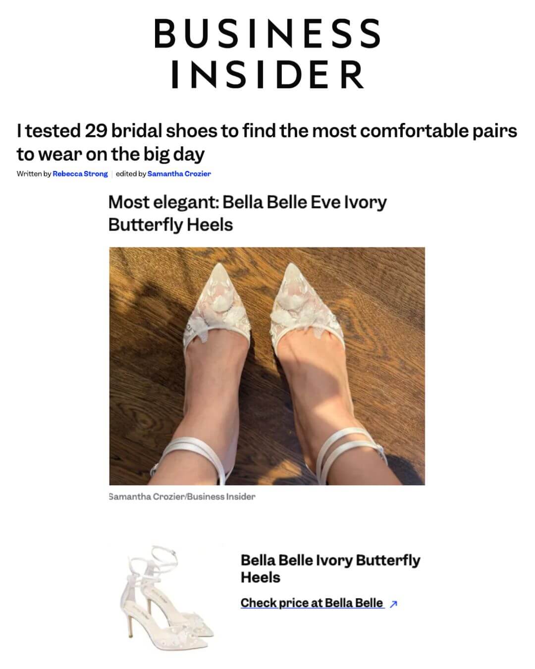 bella belle shoes business insider press