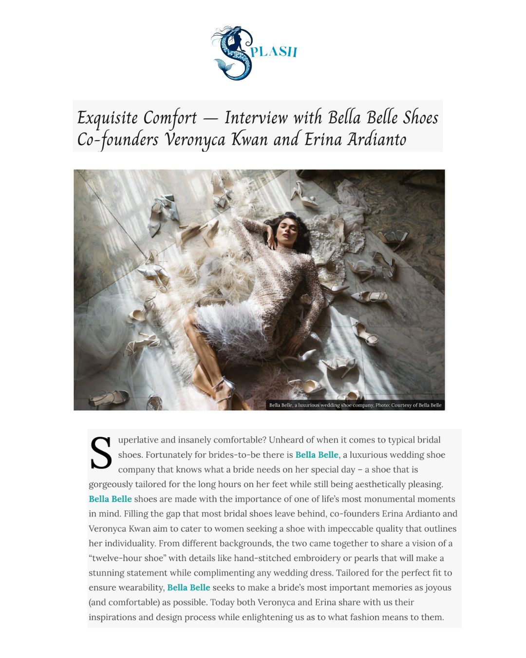 bella belle shoes splash magazine 