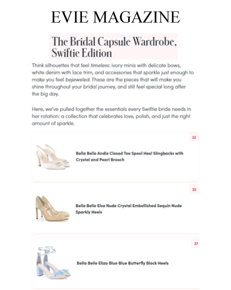 evie magazine bella belle shoes feature