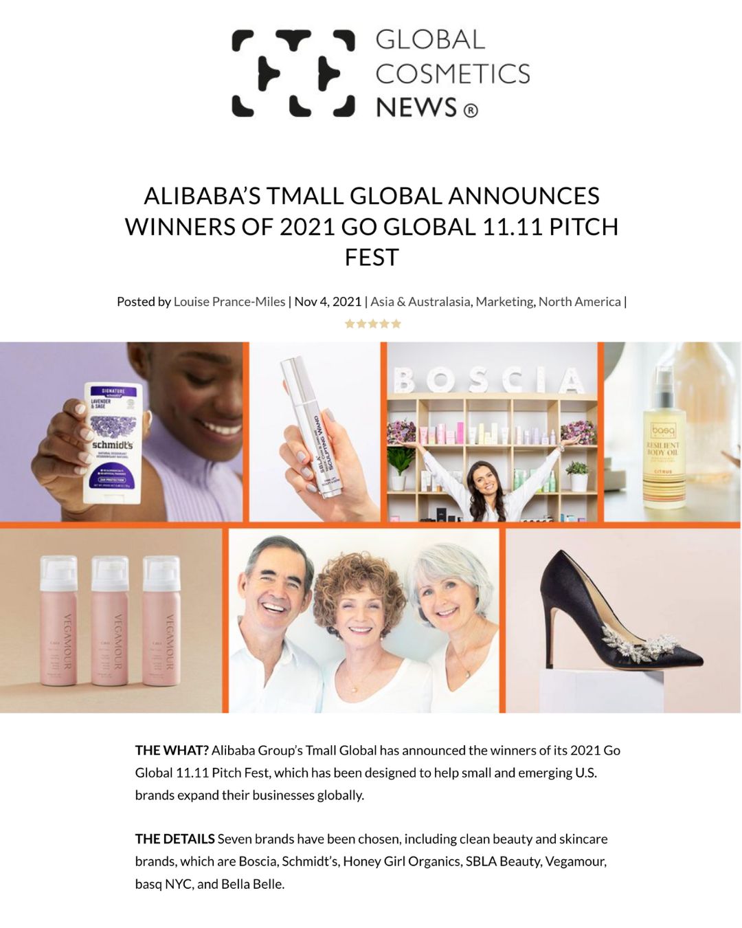 global cosmetic news alibaba tmall bella belle shoes winner