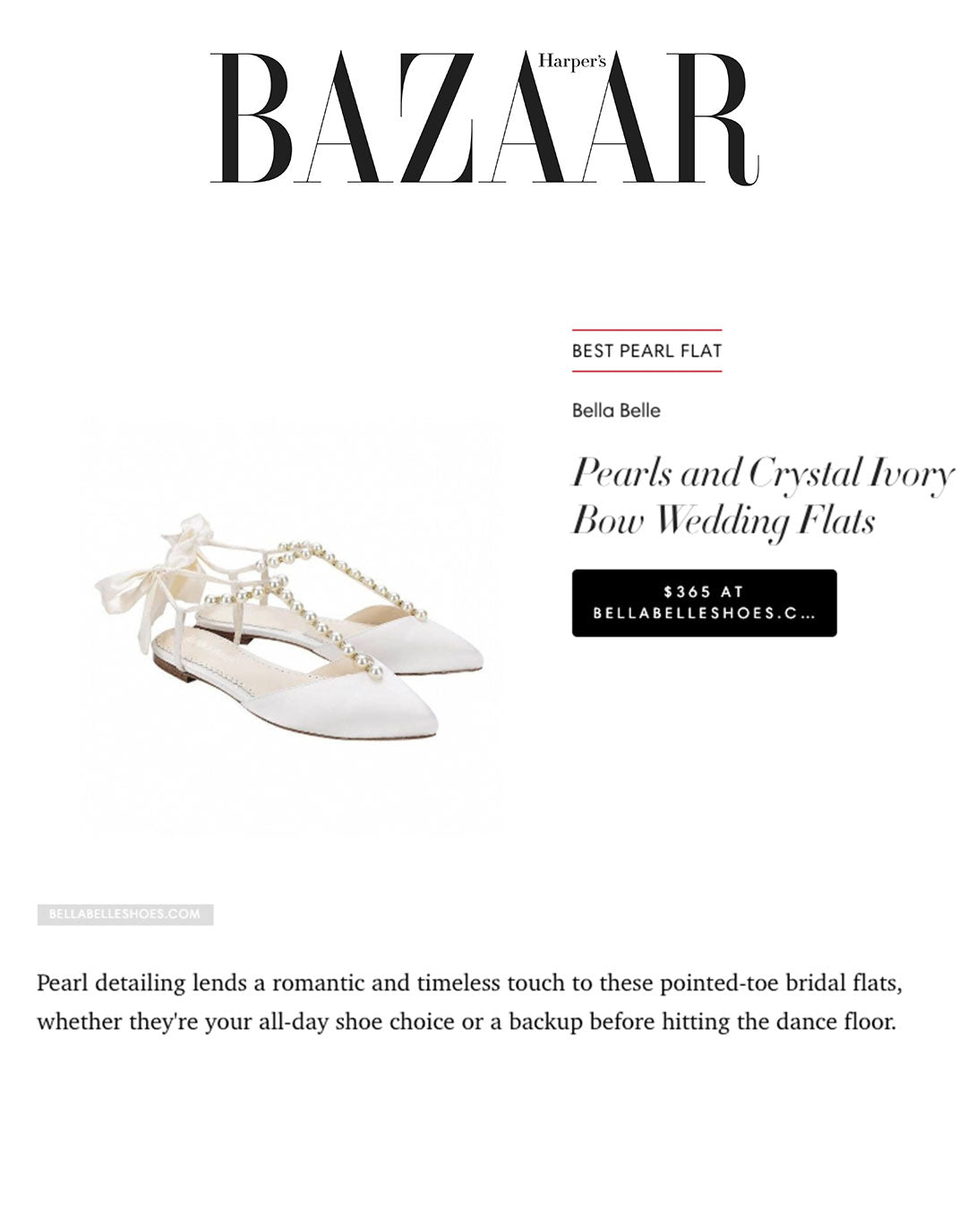 Bella Belle harper's bazaar magazine